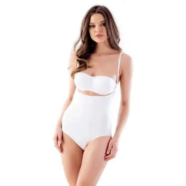 BEYAZ MI Emay 2811 Göğsü Açık Slip Boy Lazer Korse