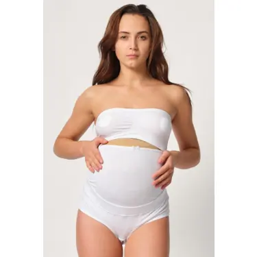 BEYAZ MI Emay 2825 Cotton Hamile Karın Destekleyici Slip Korse