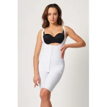 BEYAZ MI Emay 2915 Agraflı Yelek Karyoka Destekli Boy Korse