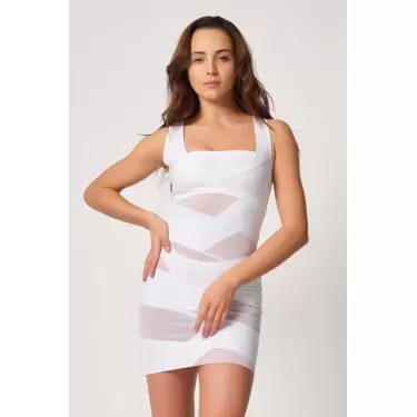 BEYAZ MI Emay 2934 Toparlayıcı Elbise Lazer Korse
