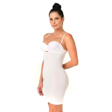 BEYAZ MI Emay 5060 Göğsü Açık Elbise Korse