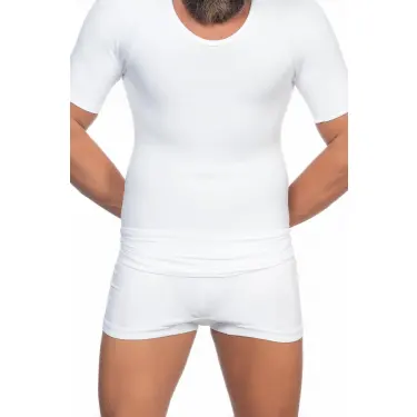 BEYAZ MI Emay E1010 Yarım Kol Erkek Korse Atlet