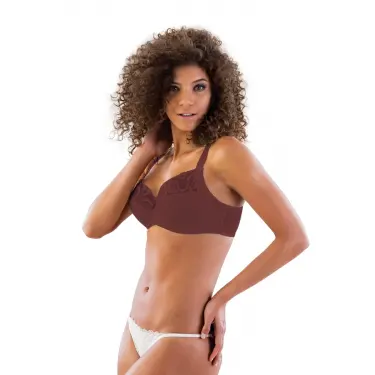 BORDO MI Emay 113 C Balenli Toparlayıcı Sütyen