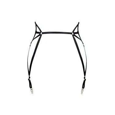 Çok Seksi Lastik Jartiyer Harness - Brf153