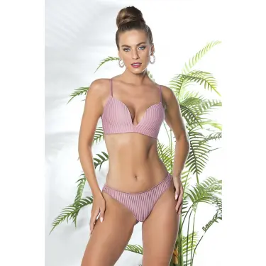 DEKOLTE SÜTYEN VE STRİNG TAKIM PEMBE (MGP31772)