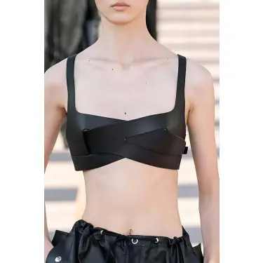 Deri Bra, Deri Sütyen Gögüs Harness - Brf1145