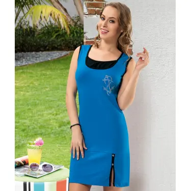 Derya Kurşun Baskılı Kadın Tunik 921