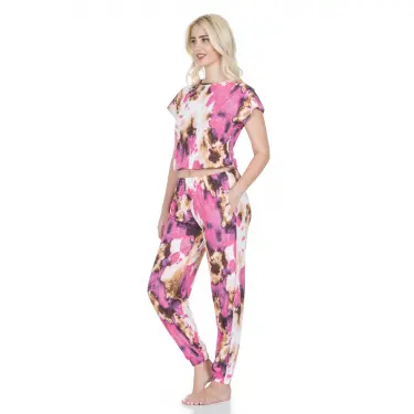 Derya Kurşun Desenli Tayt Takım 1510