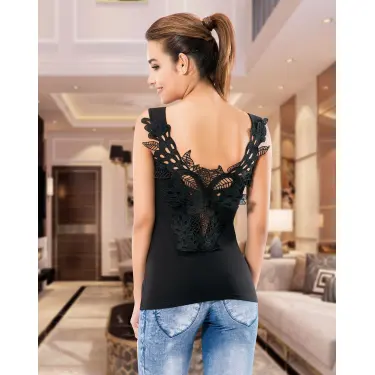 Derya Kurşun Güpür Detaylı Dekolte Atlet 138