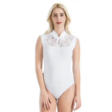 Derya Kurşun Sıfır Kol Dantelli Kadın Body 336