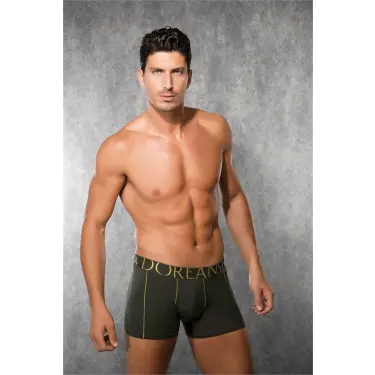 Doreanse Koyu Yeşil Boxer Erkek Yazılı 1766