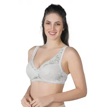 EKRU MI Emay 188 C Pedli Dantelli Telli Toparlayıcı Sütyen