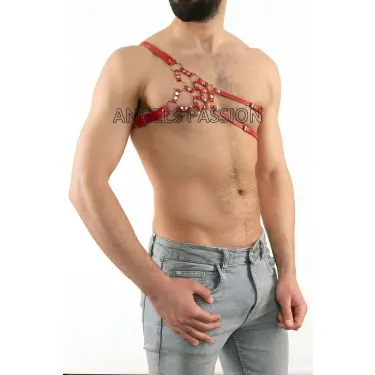 Erkek  Deri Omuz Harness, Tek Omuz Harness - Brfm14