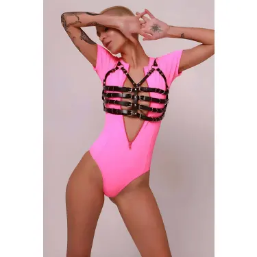 Fantazi Deri Göğüs Kemeri, Göğüs Harness - Brf1034