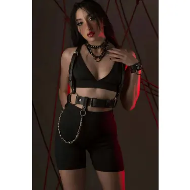 Fantazi Deri Omuzdan Askılı Harness - Brf1266