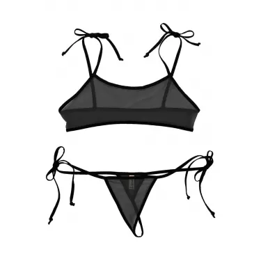 Fantazi İç Giyim Siyah Fantezi Sütyen Külot Takımı