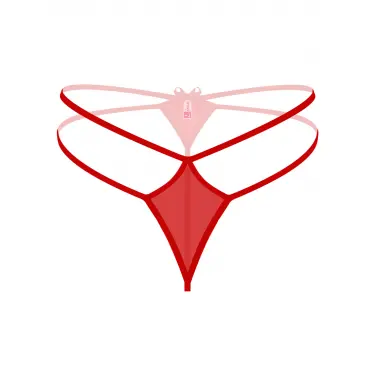 Fantezi İç Giyim Kırmızı String Külot
