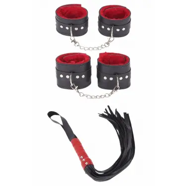 Fantezi Kelepçe Seti Ve Kırbaç