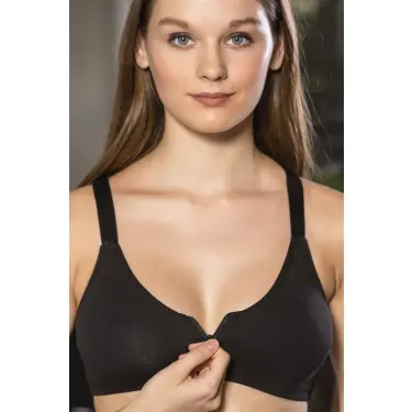 FERMUARLI PAMUKLU SPORCU SÜTYENİ SİYAH (MGP1061)