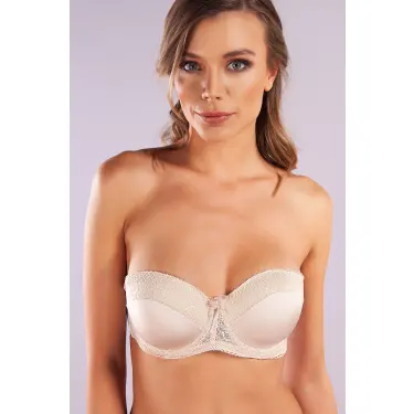 Gala Balconette Foam Cup Lace Bra, Ten Konforlu Ve Şık Sütyen, Strapless