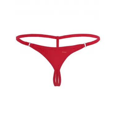 Halkalı Mini Büyük Beden Kırmızı Fantazi G String