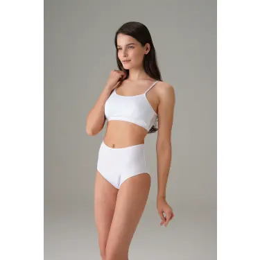 Kadın Beyaz Kadın Slip Külot 7183