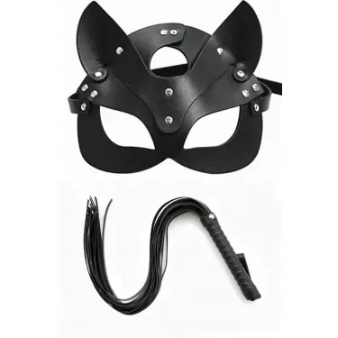 Kırbaç Maske Deri İkili Takım