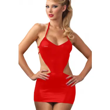 Kırmızı Seksi Mini Elbise