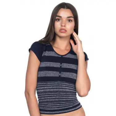 LACİVERT MI Emay 5026 Soft Seamless T Shirt