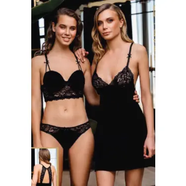 LYYN 1312 Büşra Sütyen Külot Kombinezon Takım Kadın