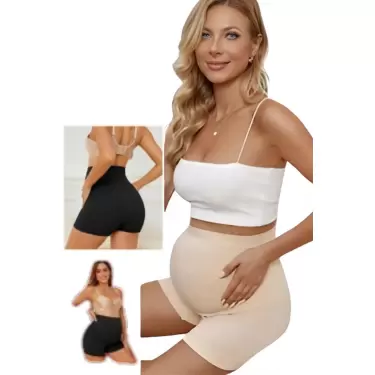 LYYN 4450 Hamile Şort Dikişsiz Korse