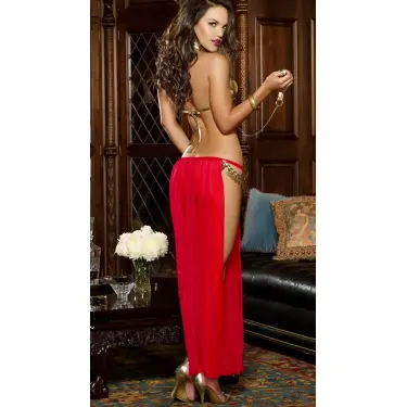 LYYN Arias Closet Fantezi Kırmızı Dansöz Kostümü