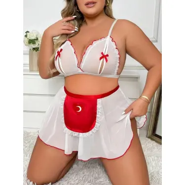 LYYN Arias Closet Özel Tasarım Büyük Beden Fantezi Hemşire Kostümü