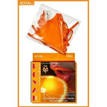 LYYN Arias Closet Fantezi Tüketilebilen Yenilebilir Portakal Aromalı İç Çamaşırı Takımı