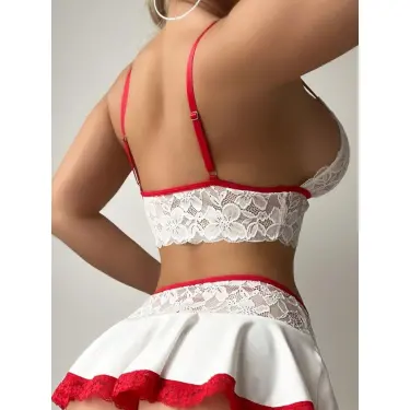 LYYN Beyaz Etekli Fantazi Kostüm 3834