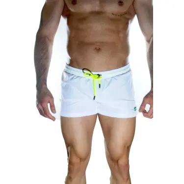 LYYN Erkek Beyaz Mini Mayo Short
