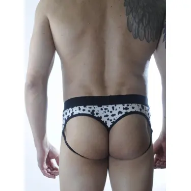 LYYN Erkek Desenli Fantezi Jockstrap İç Çamaşırı