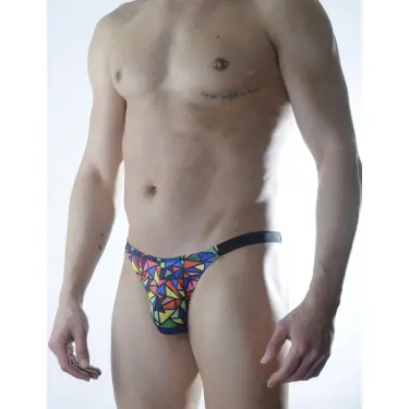 LYYN Erkek Renkli Desenli Brazillian Slip