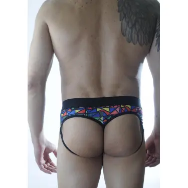 LYYN Erkek Renkli Desenli Fantezi Jockstrap