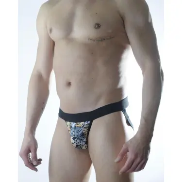 LYYN Erkek Zar Desenli Jockstrap İç Giyim
