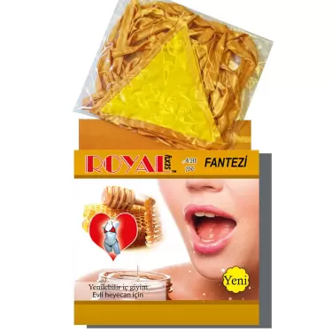 LYYN  Fantezi Tüketilebilen Yenilebilir Bal Aromalı İç Çamaşırı Takımı