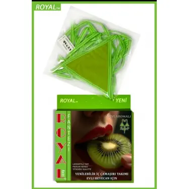 LYYN Fantezi Tüketilebilen Yenilebilir Kivi Aromalı İç Çamaşırı Takımı