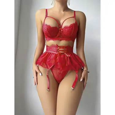 LYYN Kadın Kırmızı Etekli Fantezi Kostüm 2018