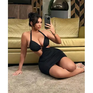 LYYN Kadın Siyah Halka Detaylı Fantezi Gece elbisesi 5115