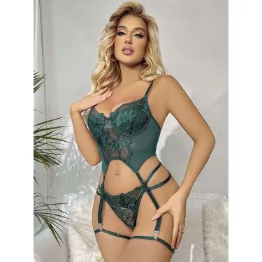 LYYN Kadın Yeşil Fantezi J Kostüm 2024