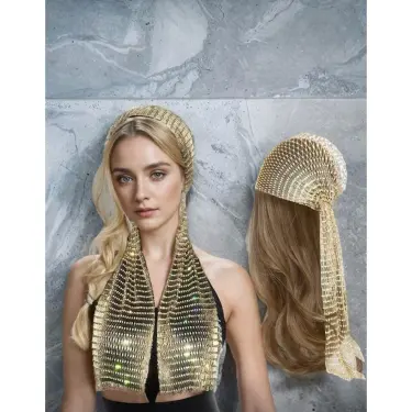 LYYN Taşlı Kafa Aksesuarı Kristal Bandana