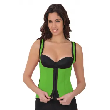 LYYN YEŞİL MI 9173 Agraflı Göğsü Açık Atlet Korse