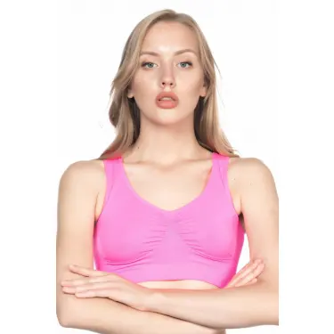 NEON FUŞYA MI Emay 4001 Soft Sporcu Büstiyer