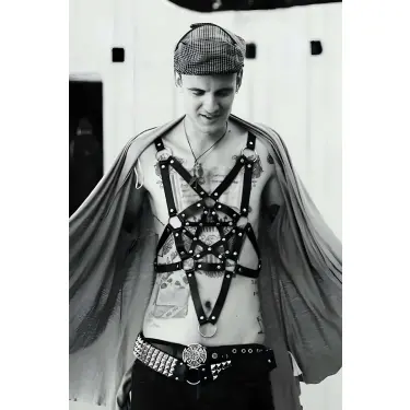 Seksi Erkek  Deri Aksesuar Club Giysileri