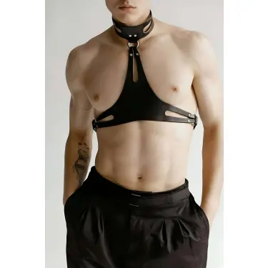 Şık Erkek  Deri Kemer, Erkek  Deri Harness Kemer - Brfm113